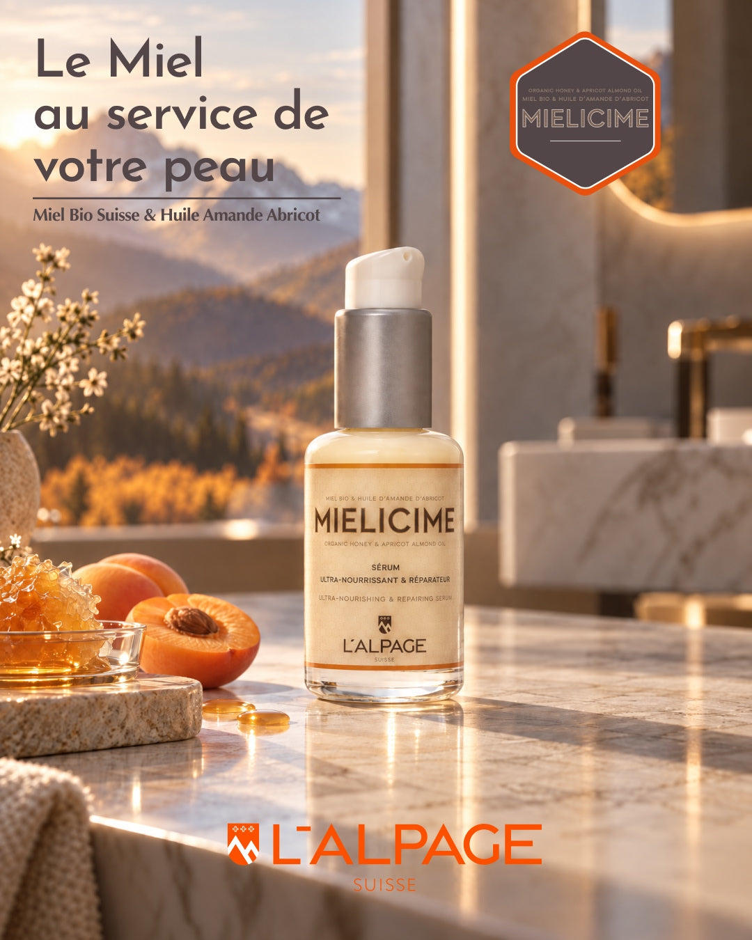 Sérum Ultra-Nourrissant Mielicime, L'ALPAGE Suisse