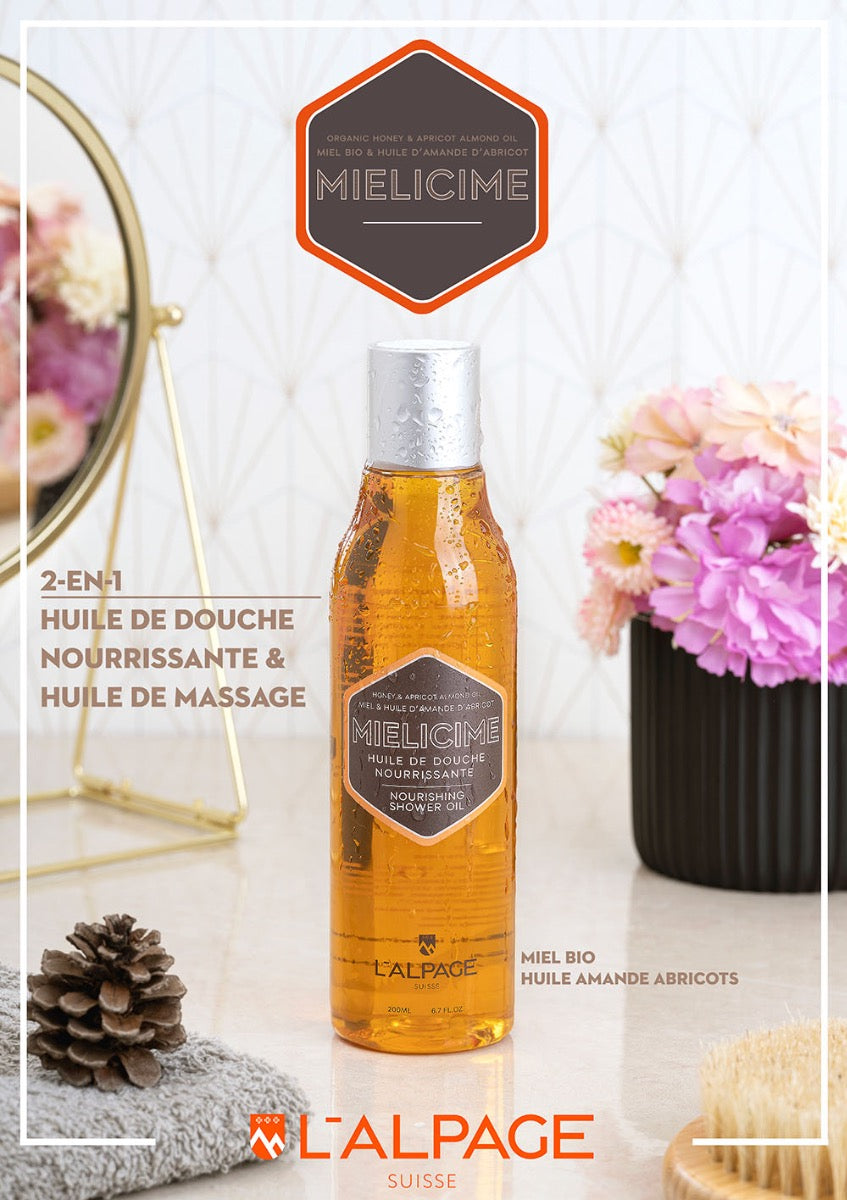 Huile de Douche et de Massage Mielicime, L'ALPAGE Suisse